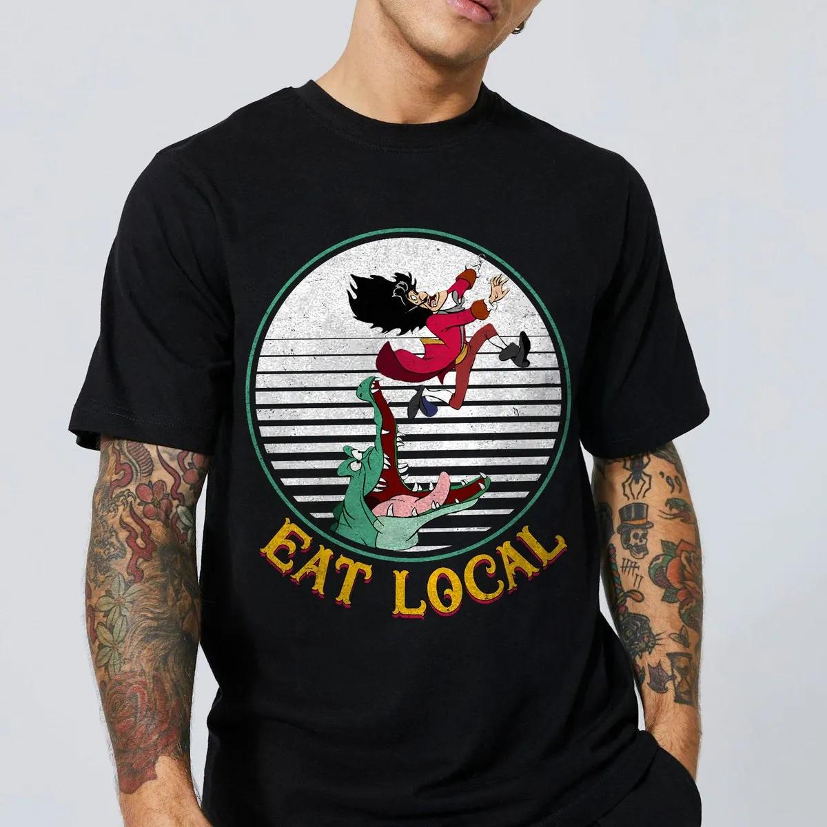 Disney Eat Local The Crocodile Captain Hook Shirt 1 3