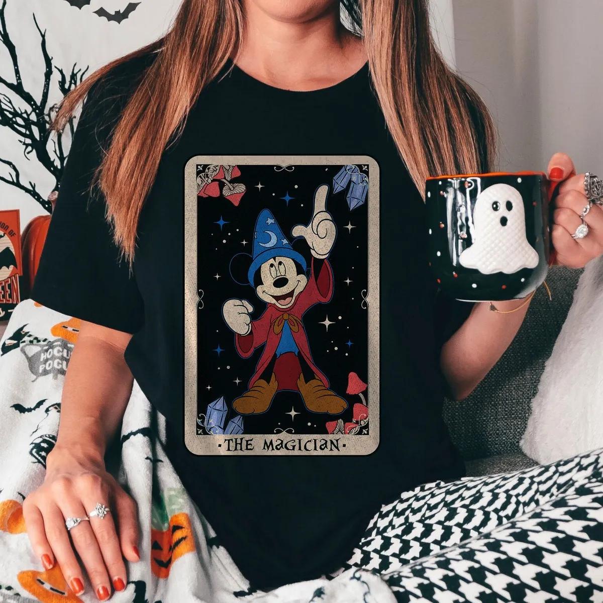 Disney Epic Mickey The Magician Fantasia The Sorcerers Apprentice Tarot Card Shirt 2 3