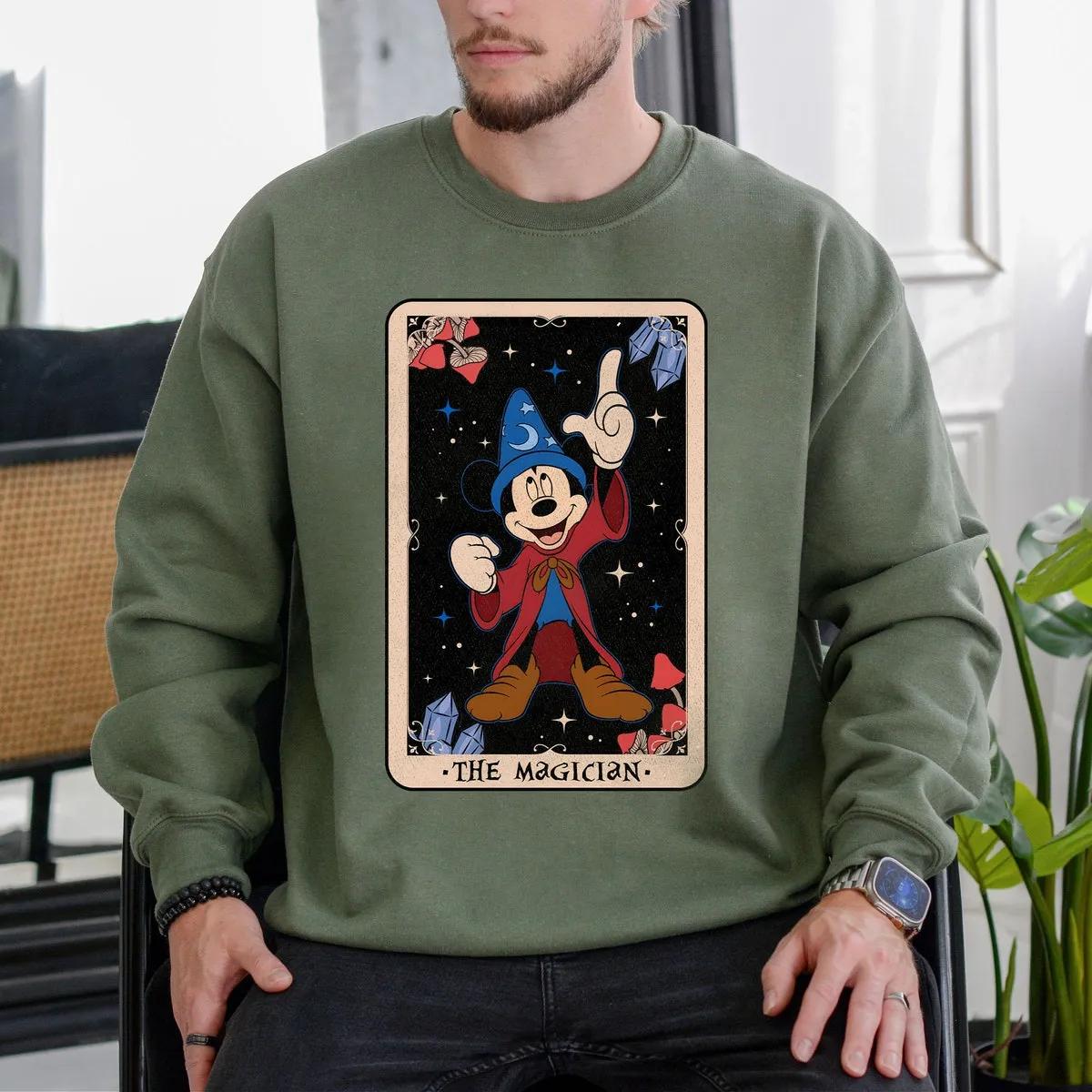 Disney Epic Mickey The Magician Fantasia The Sorcerers Apprentice Tarot Card Shirt 4 3