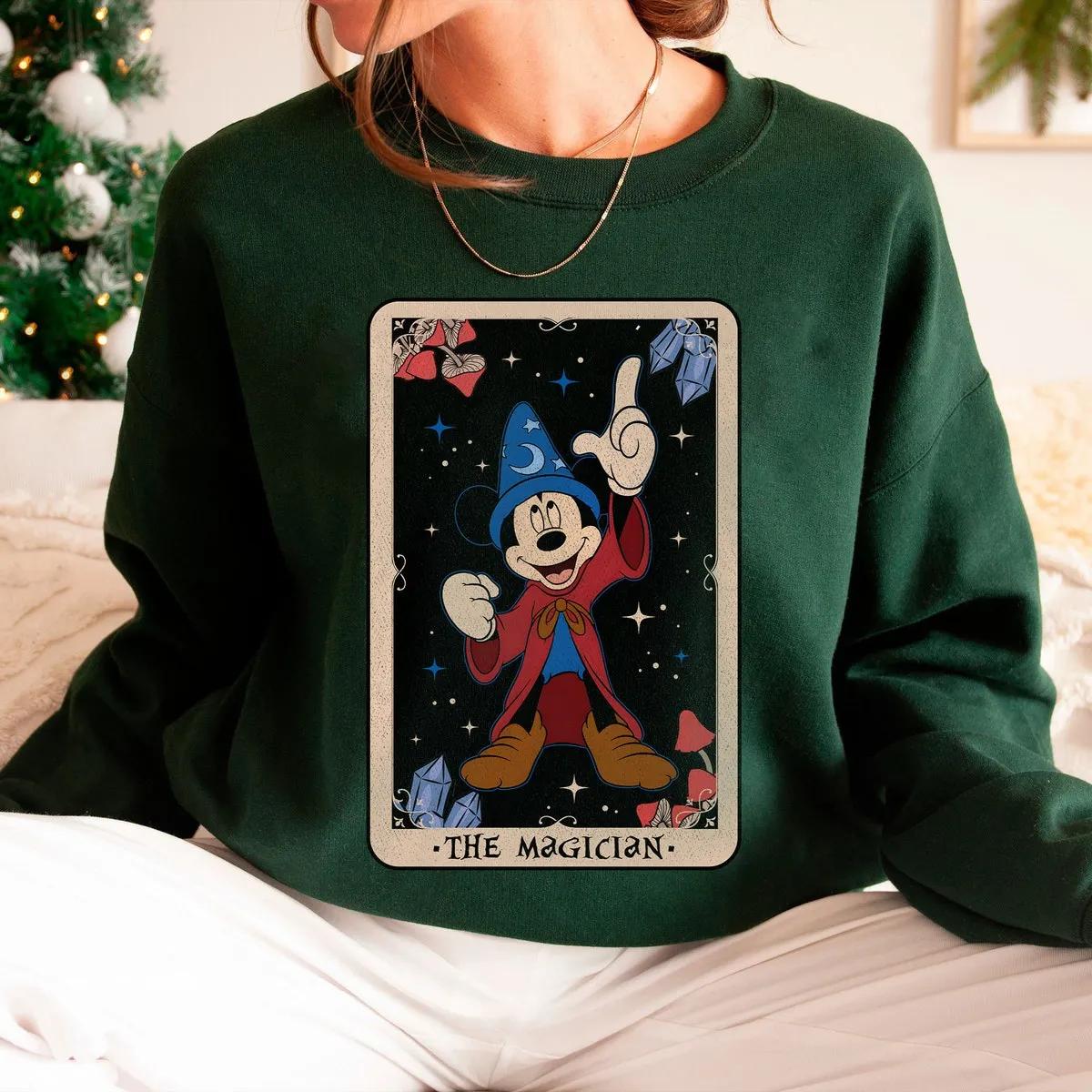 Disney Epic Mickey The Magician Fantasia The Sorcerers Apprentice Tarot Card Shirt 6 3