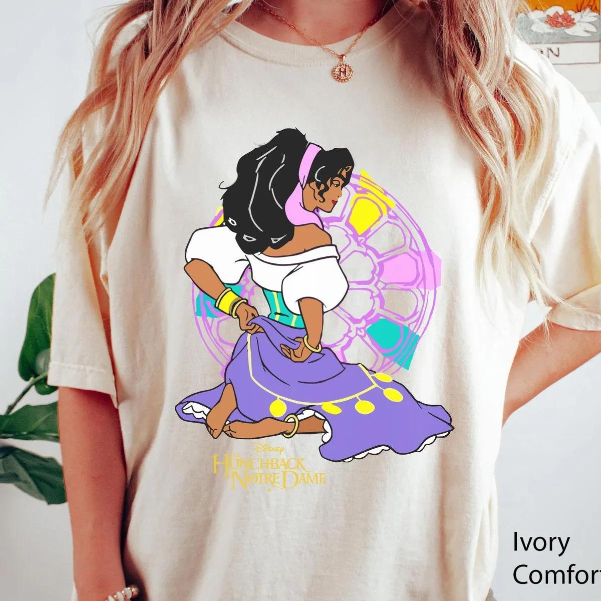 Disney Esmeralda Magazine Shirt The Hunchback Of Notre Dame Tee 2 3