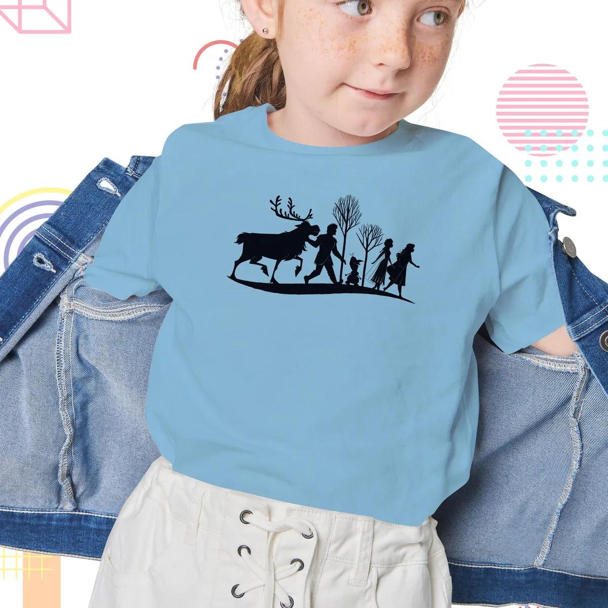 Disney Frozen 2 Characters Anna Elsa Silhouette Shirt 3 3