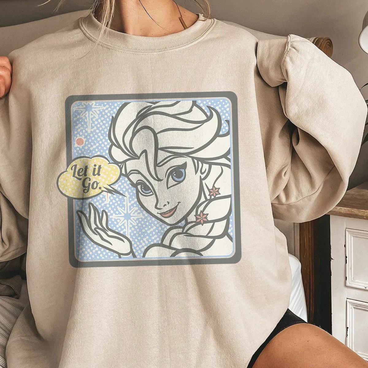 Disney Frozen Elsa Let It Go Tonal Stamp Shirt 5 3