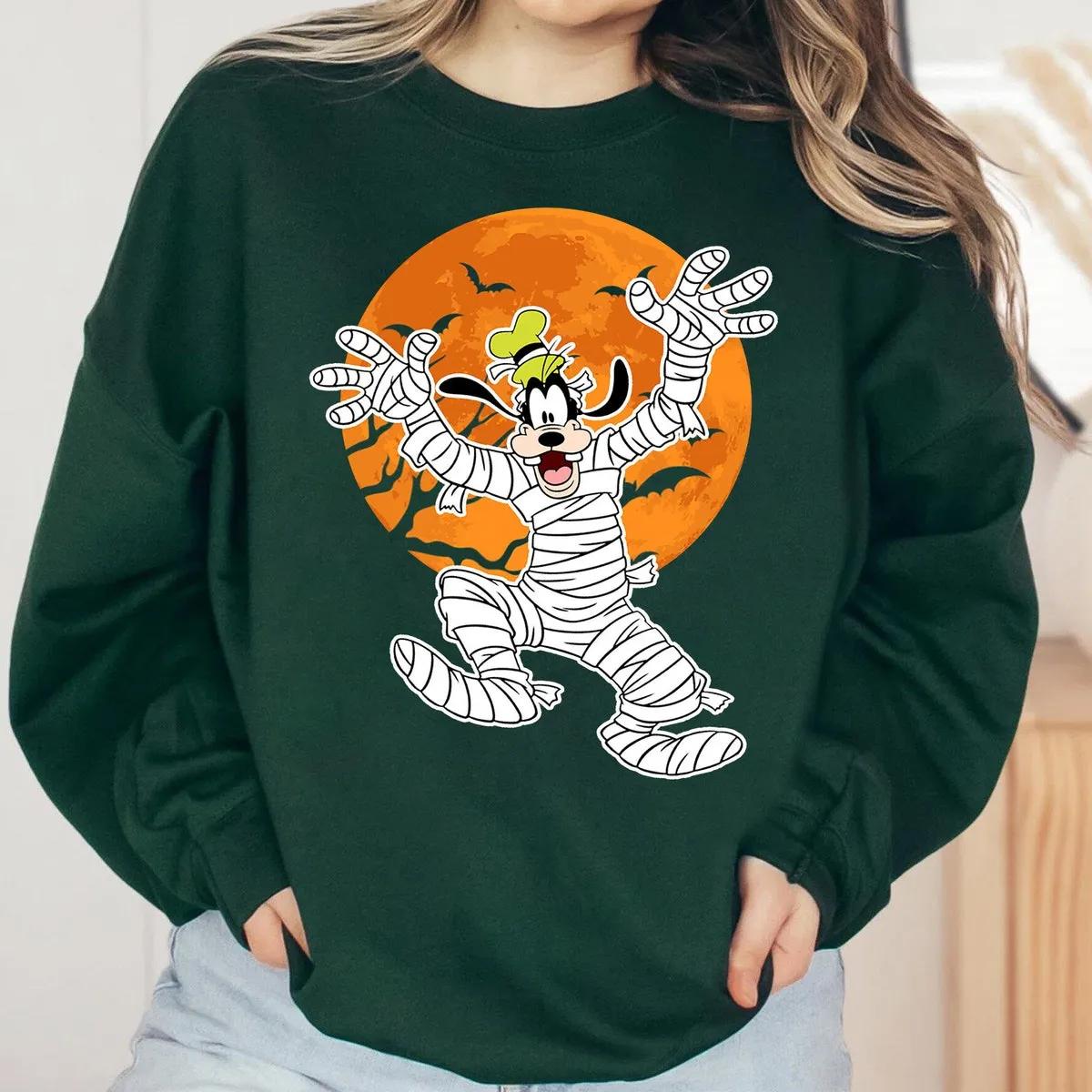 Disney Goofy Mummy Moon Pumpkin The Nightmare Halloween Shirt 2