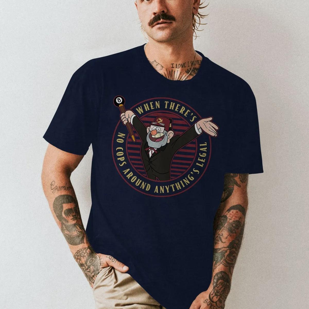 Disney Gravity Falls No Cops Shirt 1 3