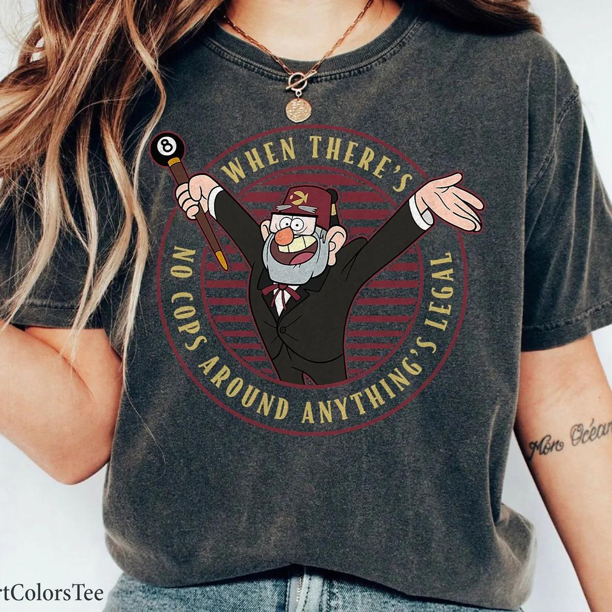 Disney Gravity Falls No Cops Shirt 3 3