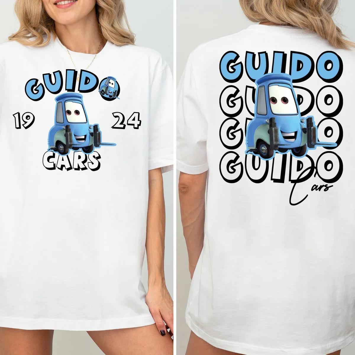 Disney Guido Cars Shirt Guido Piston Cup Champion Tee 1 3