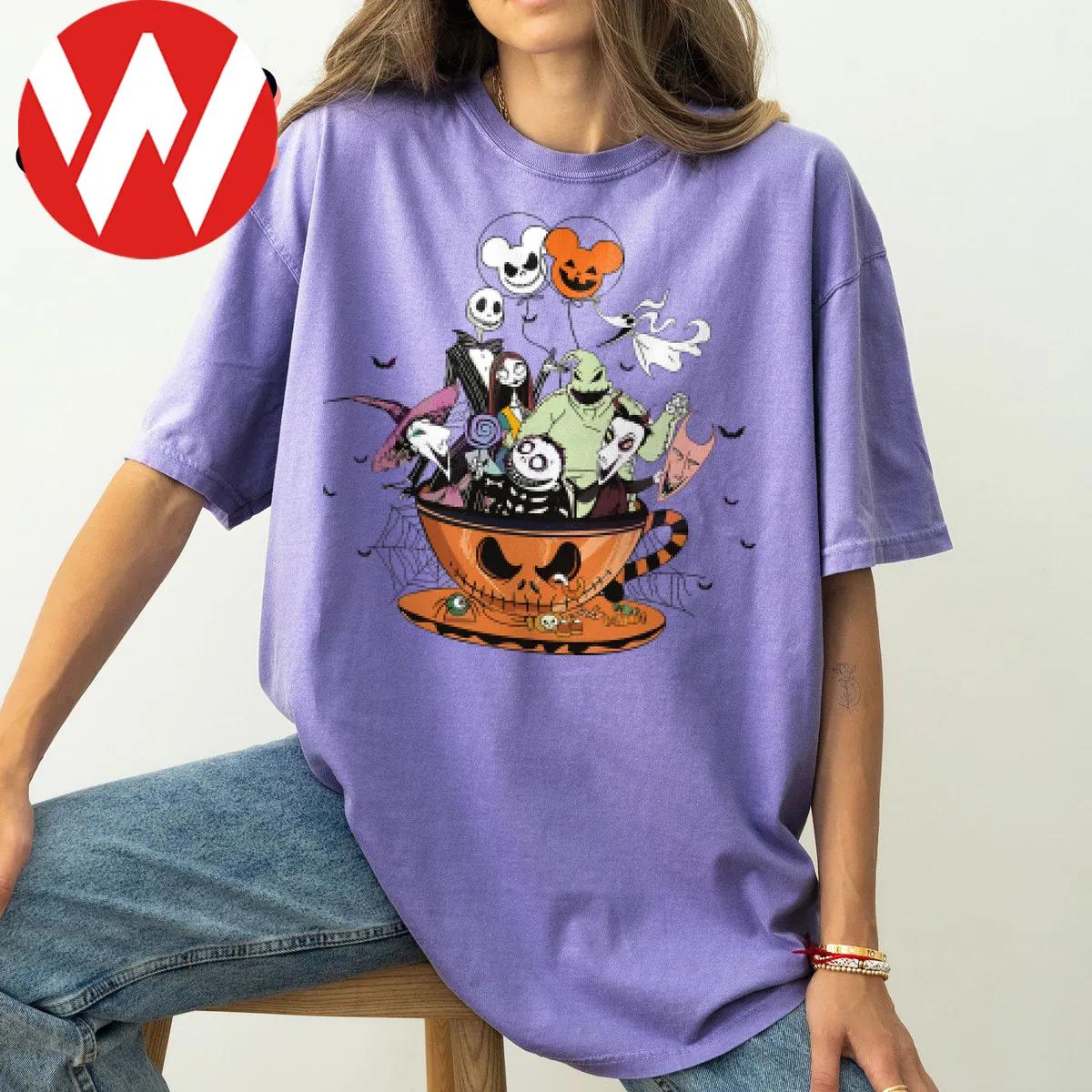 Disney Halloween Christmas Before Nightmare Pumpkin Cup Shirt 2