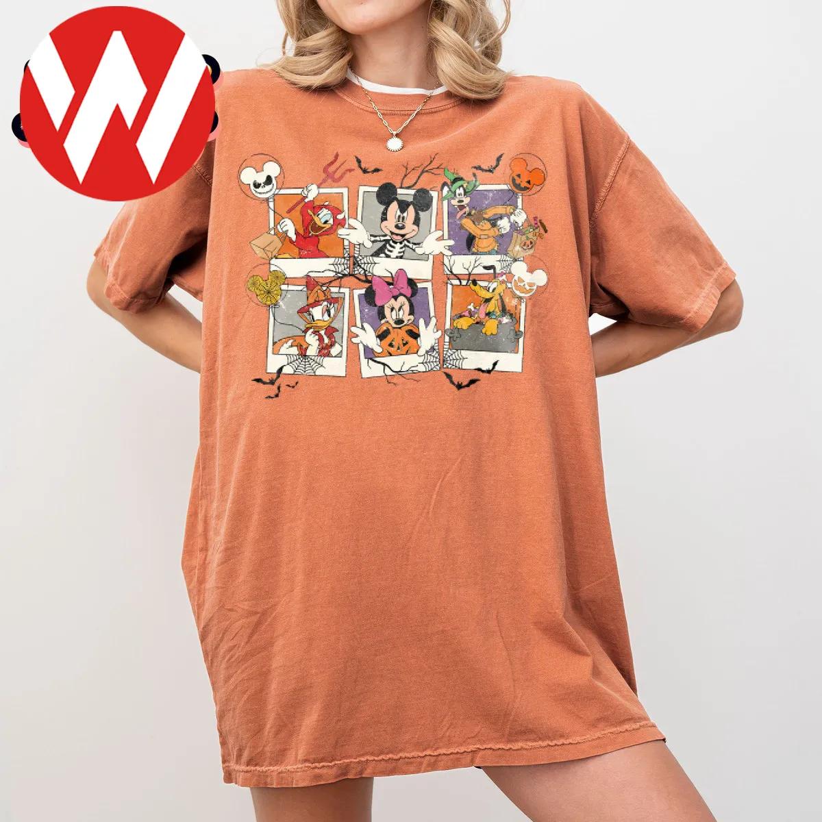 Disney Halloween Mickey And Friends Frame Shirt 1