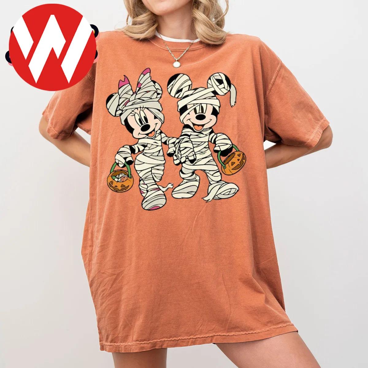 Disney Halloween Mickey And Minnie Mummy Shirt 1