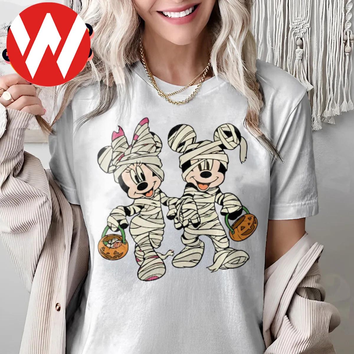 Disney Halloween Mickey And Minnie Mummy Shirt 2