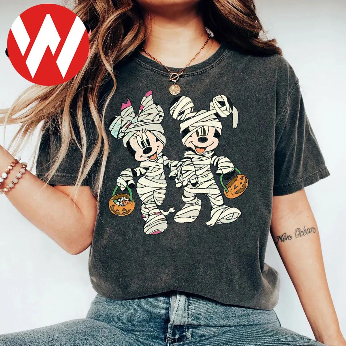 Disney Halloween Mickey And Minnie Mummy Shirt 3