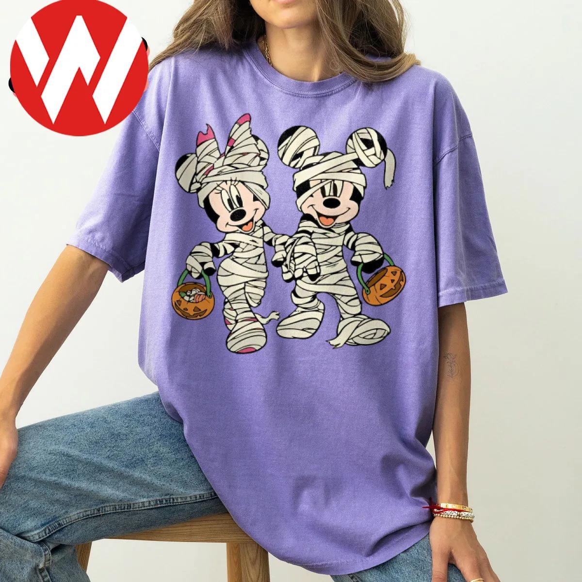 Disney Halloween Mickey And Minnie Mummy Shirt 4