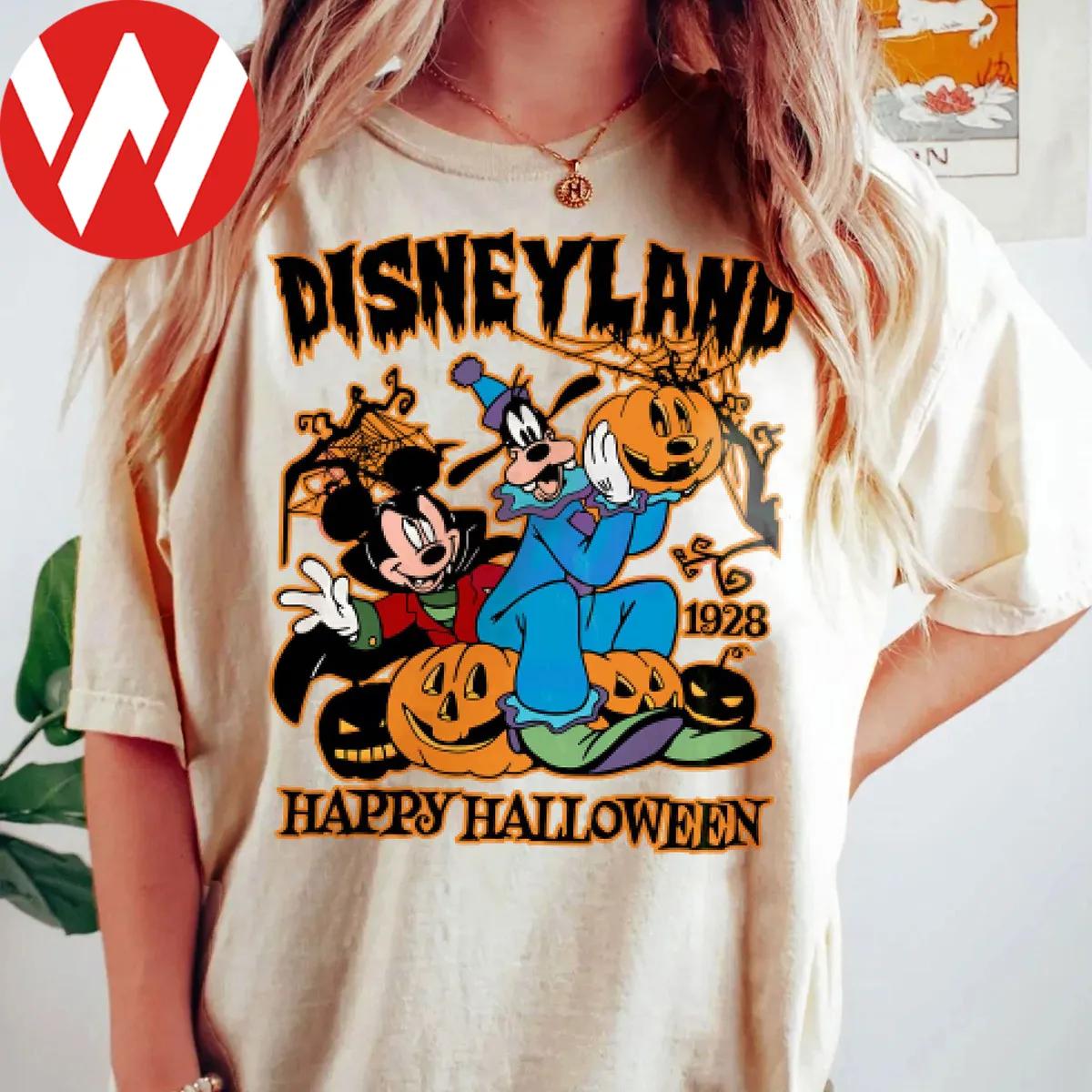 Disney Halloween Mickey Goofy Disneyland Est 1928 Shirt 1