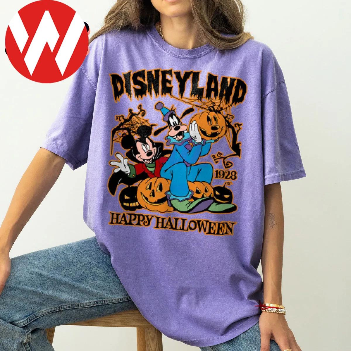 Disney Halloween Mickey Goofy Disneyland Est 1928 Shirt 2