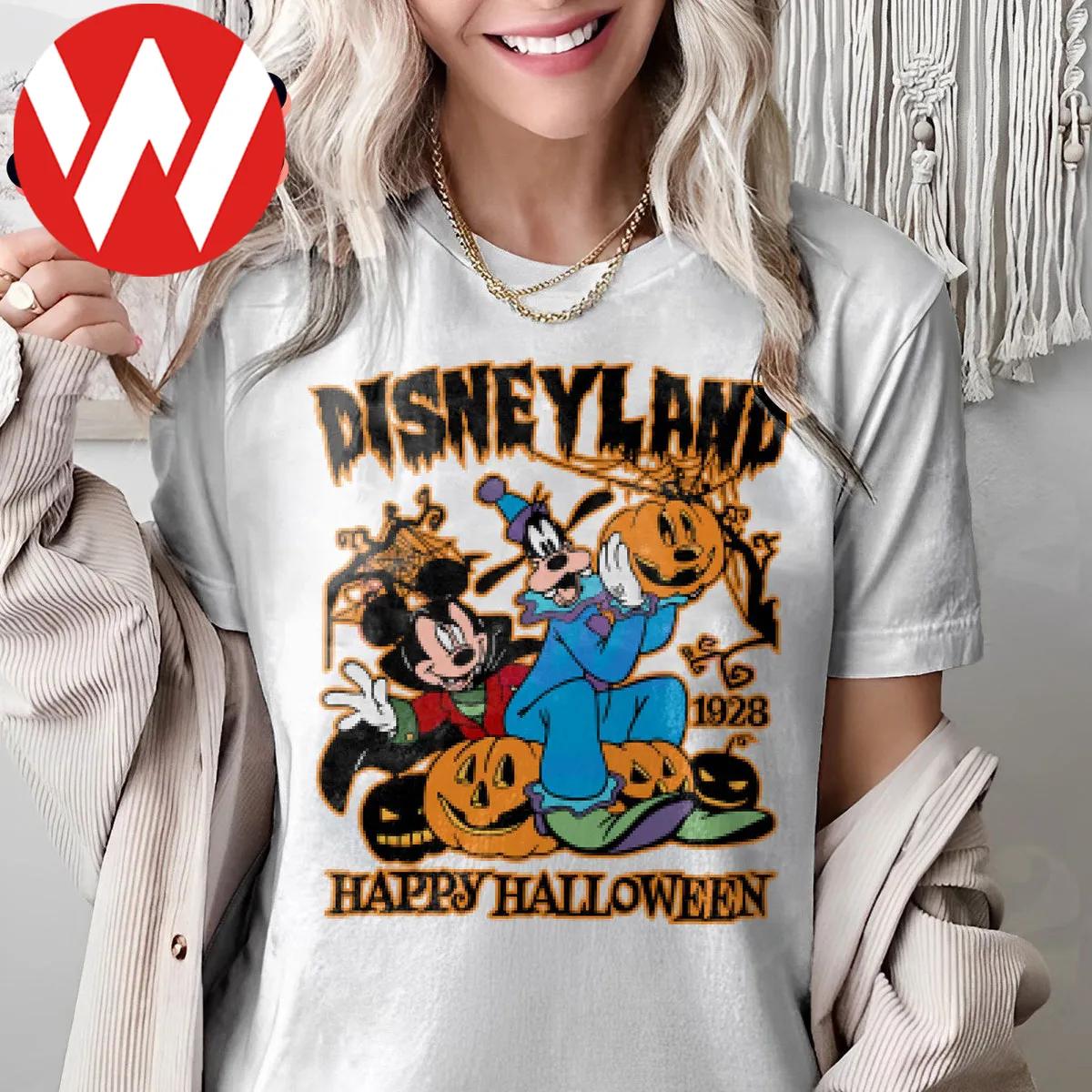 Disney Halloween Mickey Goofy Disneyland Est 1928 Shirt 3