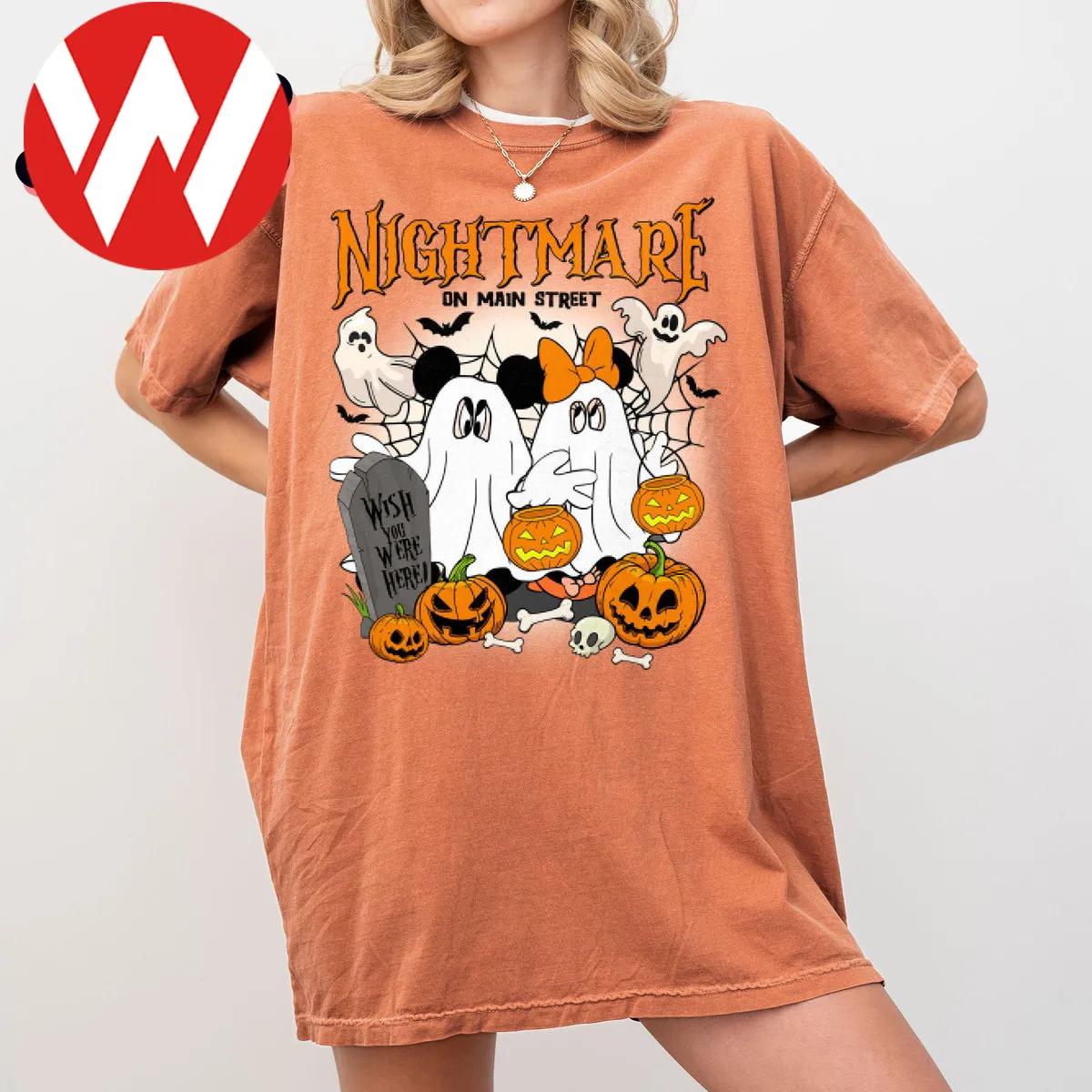 Disney Halloween Mickey Minnie Ghost Shirt 2