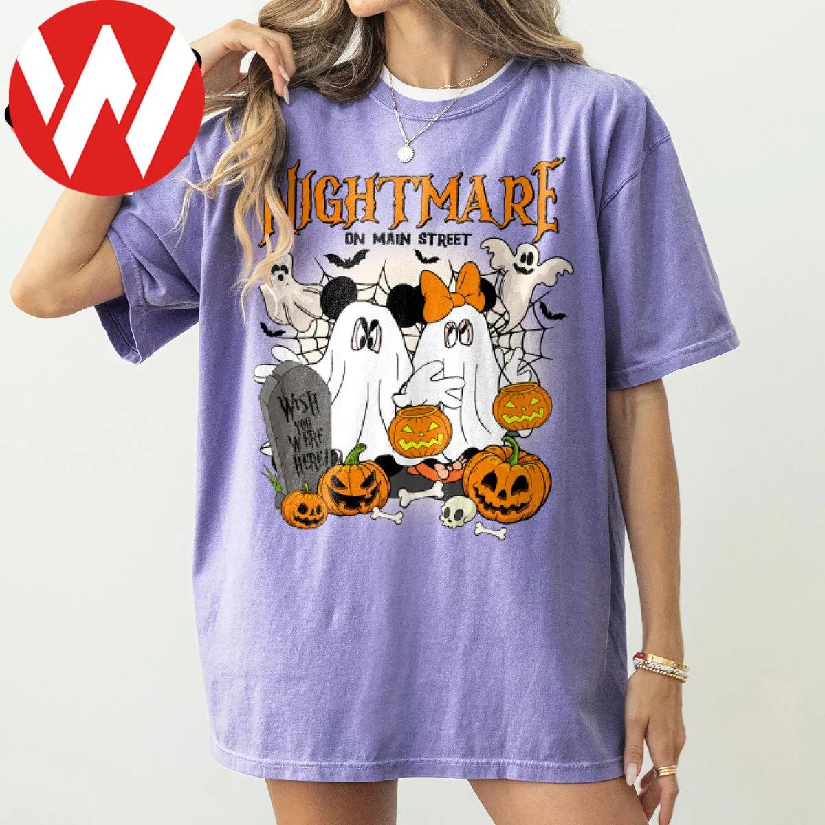 Disney Halloween Mickey Minnie Ghost Shirt 4