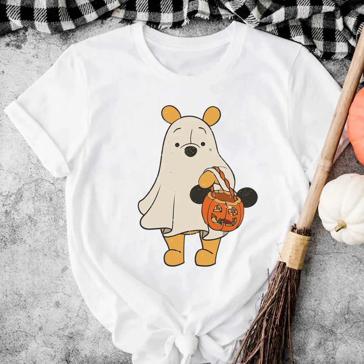 Disney Halloween Pooh Bear Ghost Shirt 2