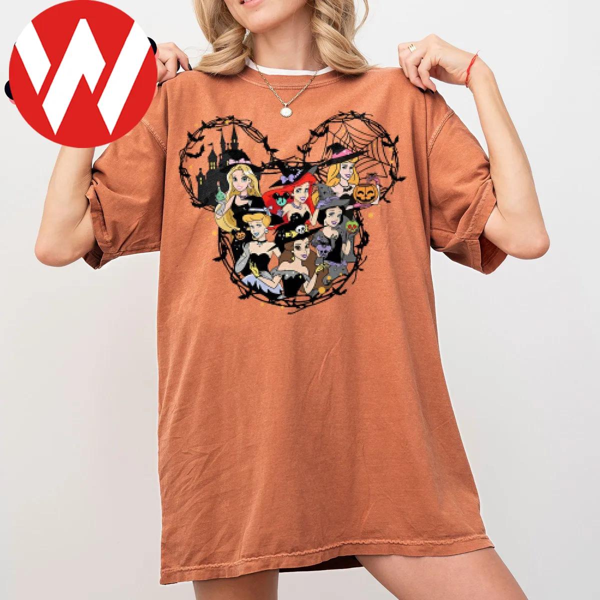 Disney Halloween Princess Group Mickey Ear Shirt 1