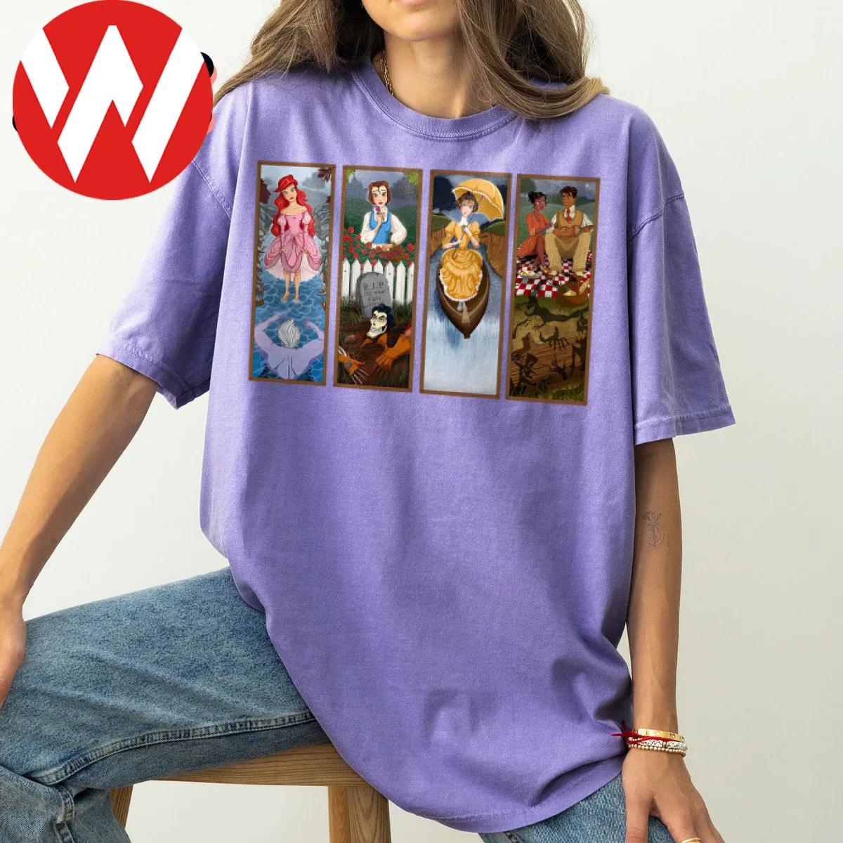 Disney Halloween Princess Group The Haunted Mansion Shirt 3