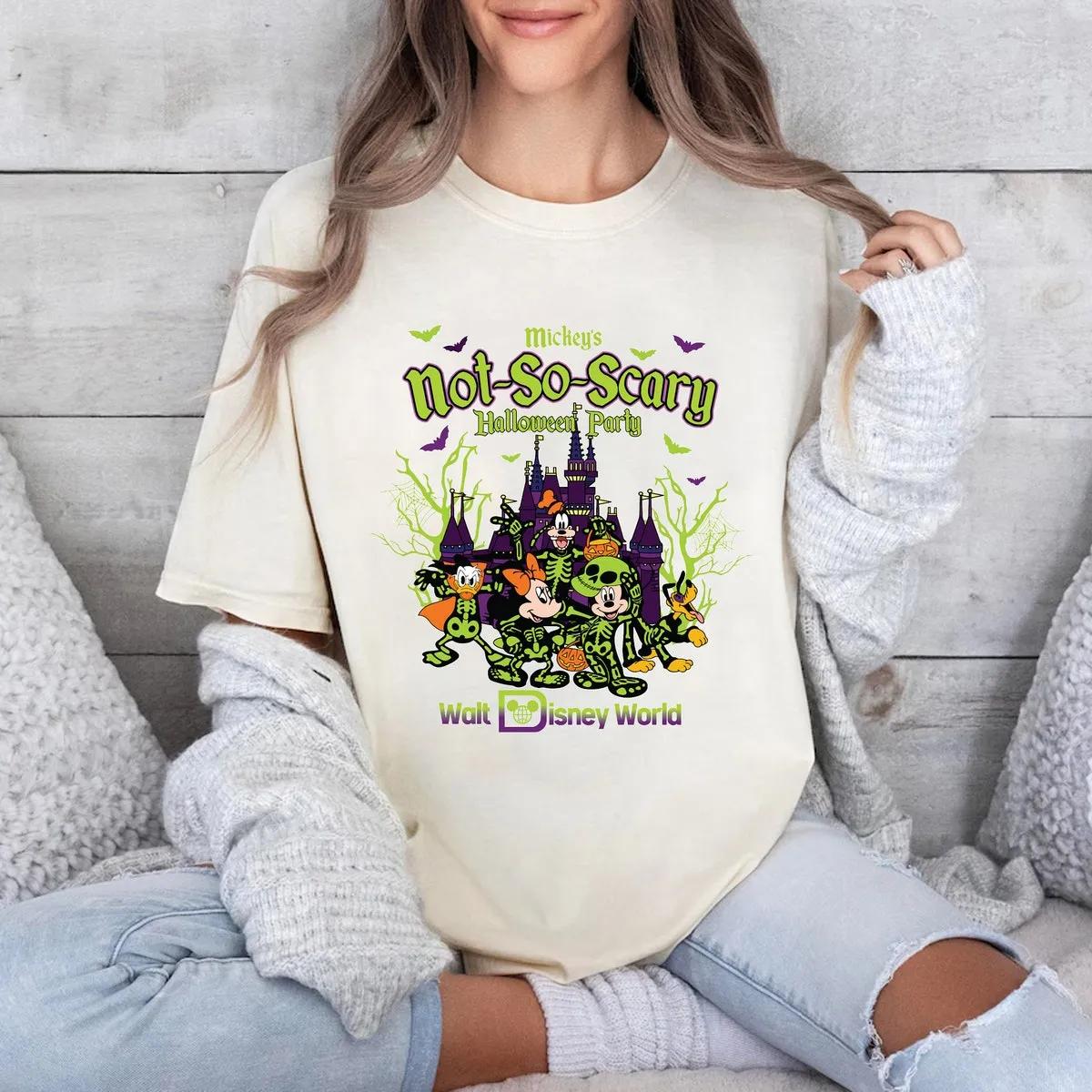 Disney Halloween Shirt Mickeys Not So Scary Halloween Party Tee 2 1