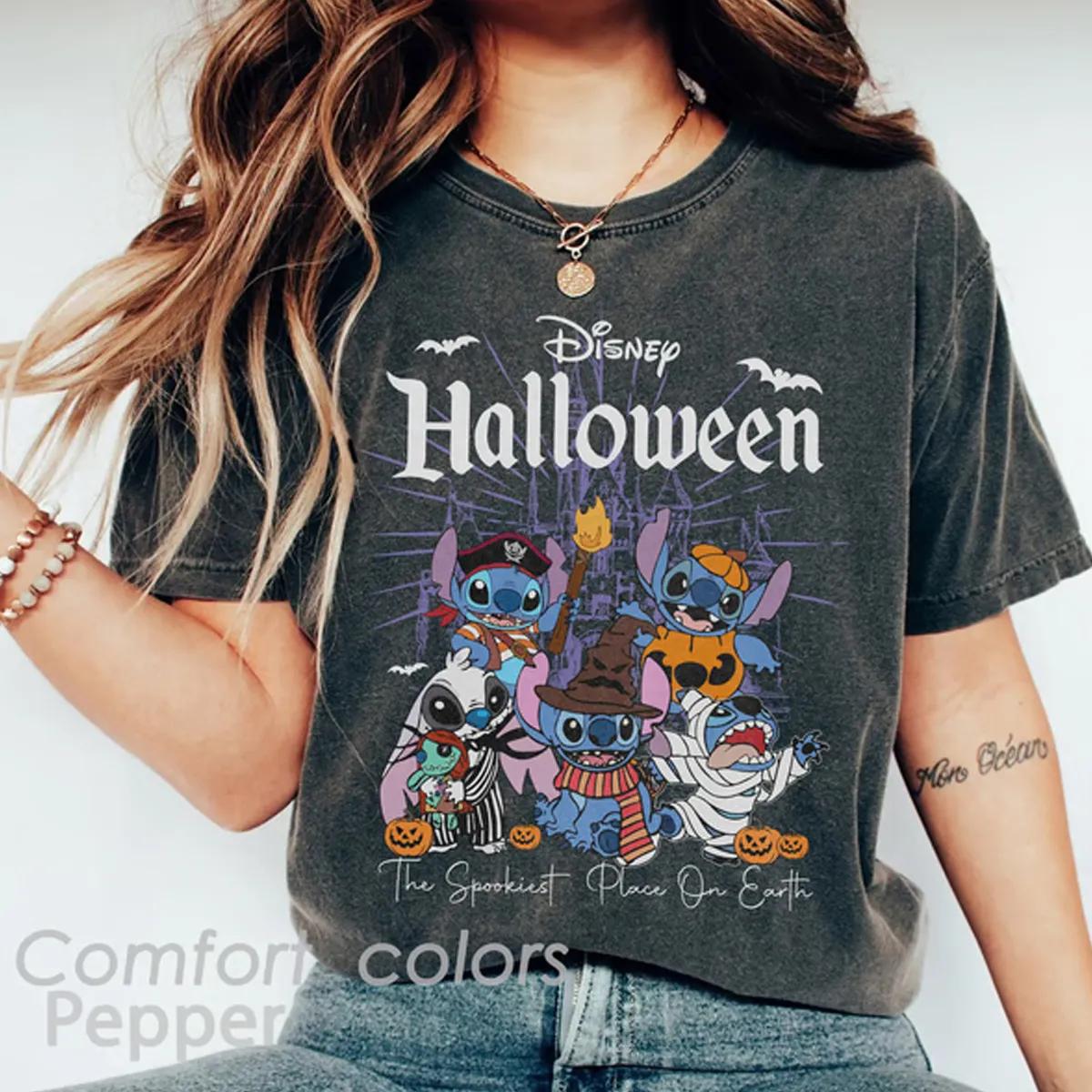 Disney Halloween Stitch Cosplay Shirt 1