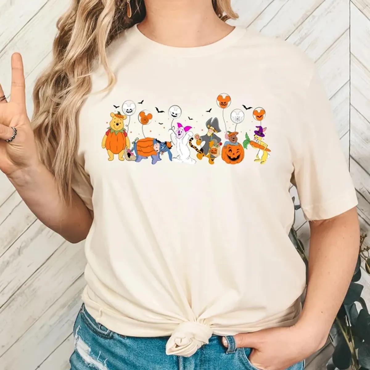 Disney Halloween Winnie Pooh and Friends Shirt 1