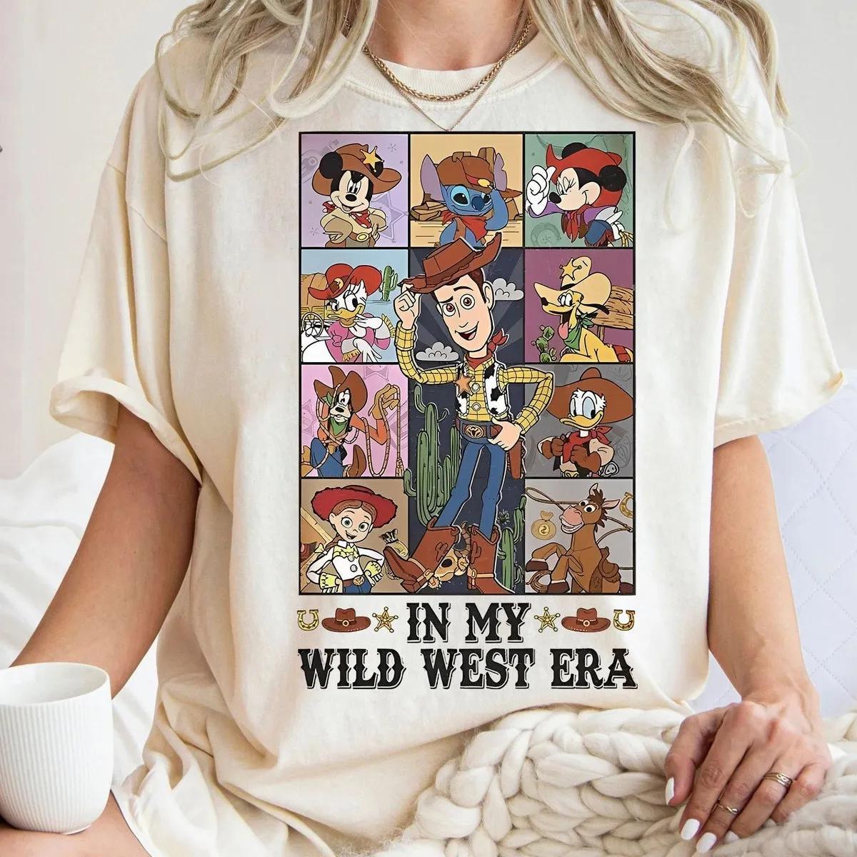 Disney In My Wild West Era Shirt Woody Bullseye Jessie Long Live Cowboy Cowgirl Tee 1