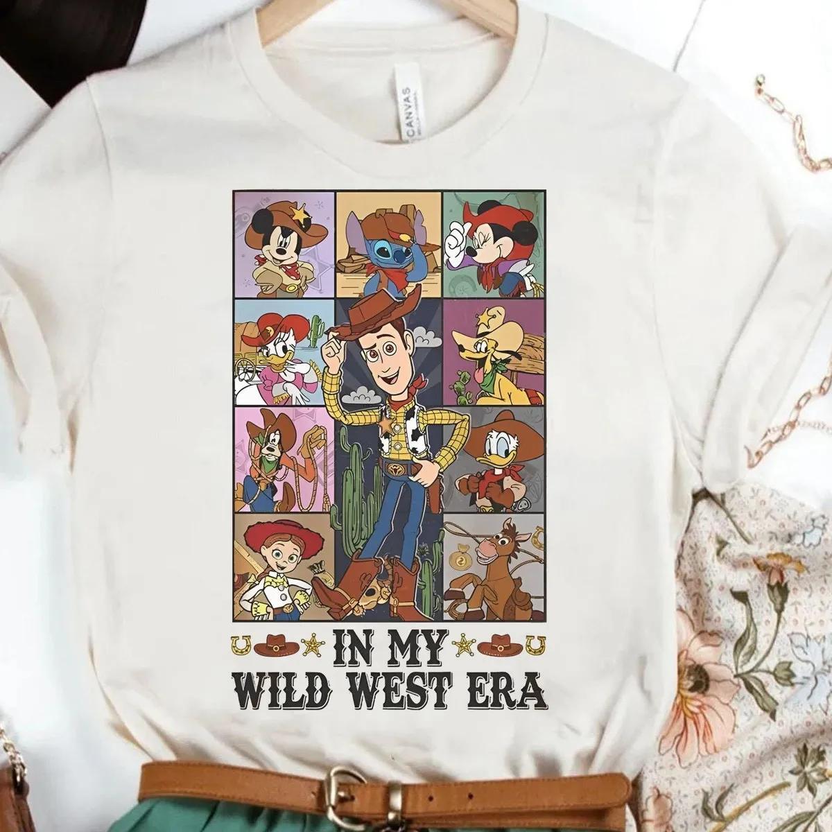 Disney In My Wild West Era Shirt Woody Bullseye Jessie Long Live Cowboy Cowgirl Tee 3