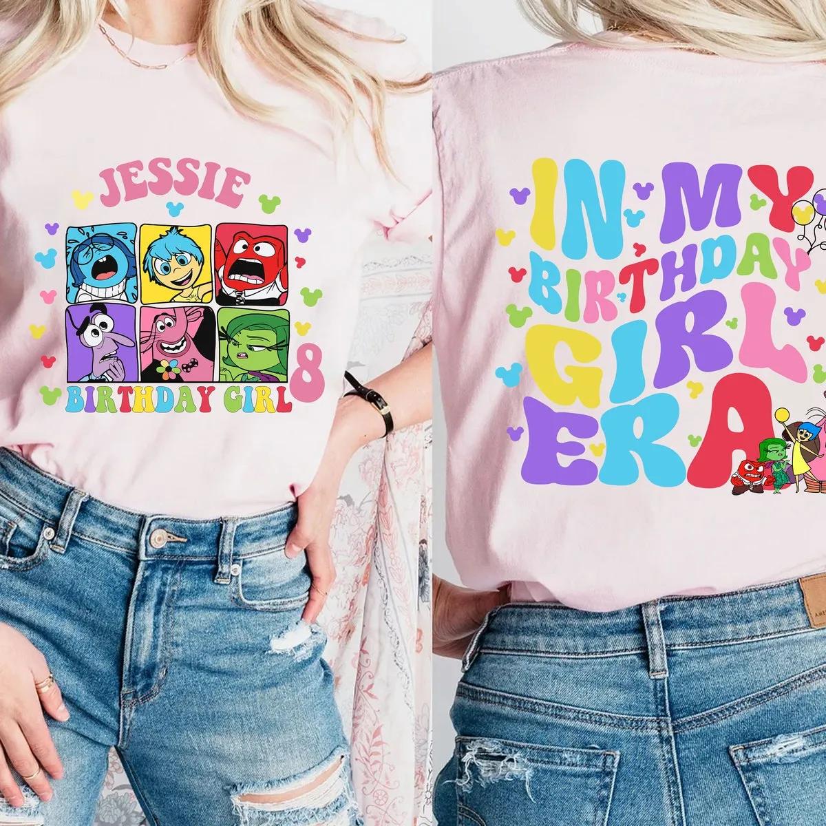 Disney Inside Out Shirt Feelings Birthday Girls Tee 2 3