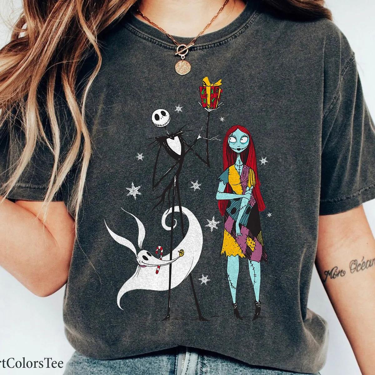 Disney Jack Skellington And Sally Nightmare Before Halloween Shirt 2 1