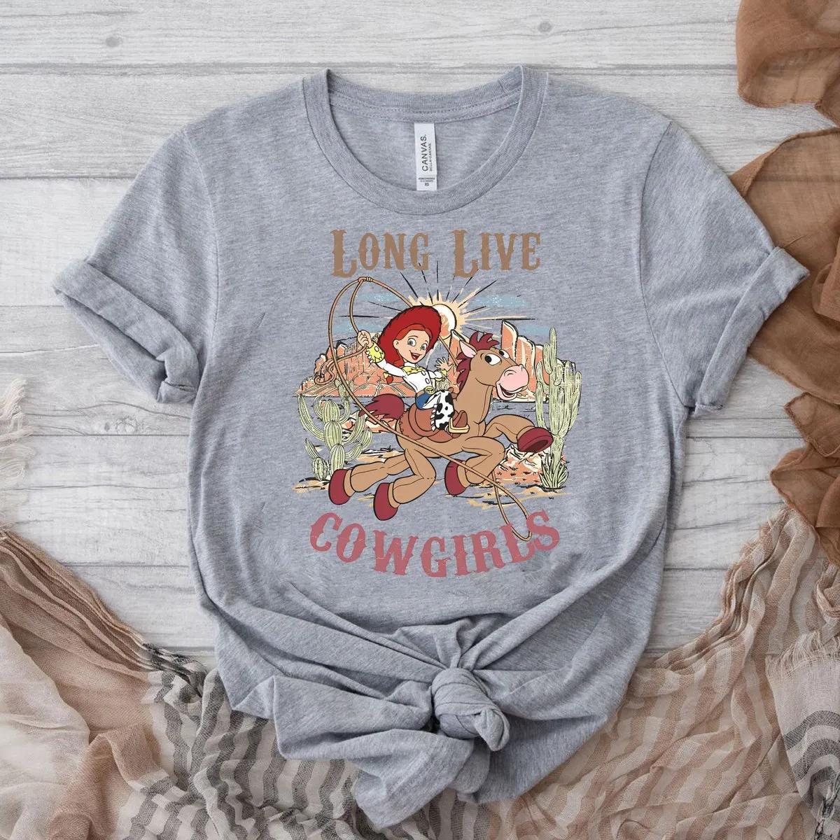 Disney Jessie And Bullseye Long Live Cowgirls Toy Story Characters Shirt 2