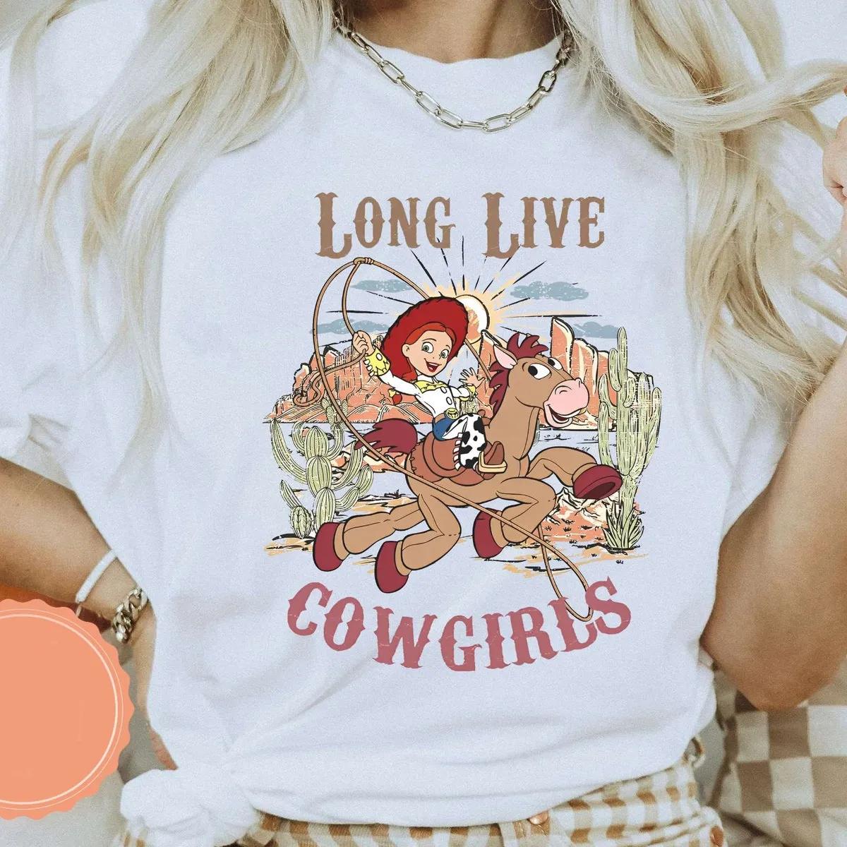 Disney Jessie And Bullseye Long Live Cowgirls Toy Story Characters Shirt 3