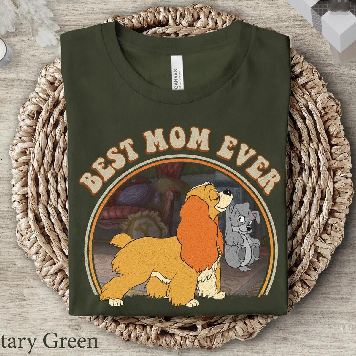 Disney Lady And The Tramp Best Mom Ever Shirt 3 3