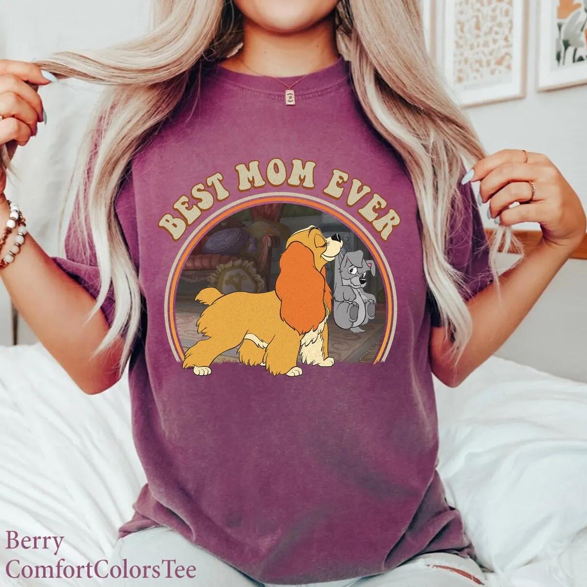 Disney Lady And The Tramp Best Mom Ever Shirt 5 3