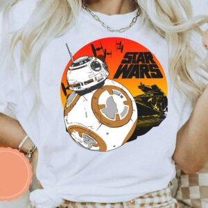 Disney Last Jedi Droid Bb 8 Sunset Rollabout Star Wars Shirt 3 300x300