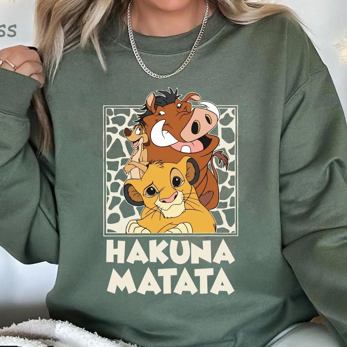 Disney Leopard Simba Timon Pumbaa Hakuna Matata Shirt 2 3