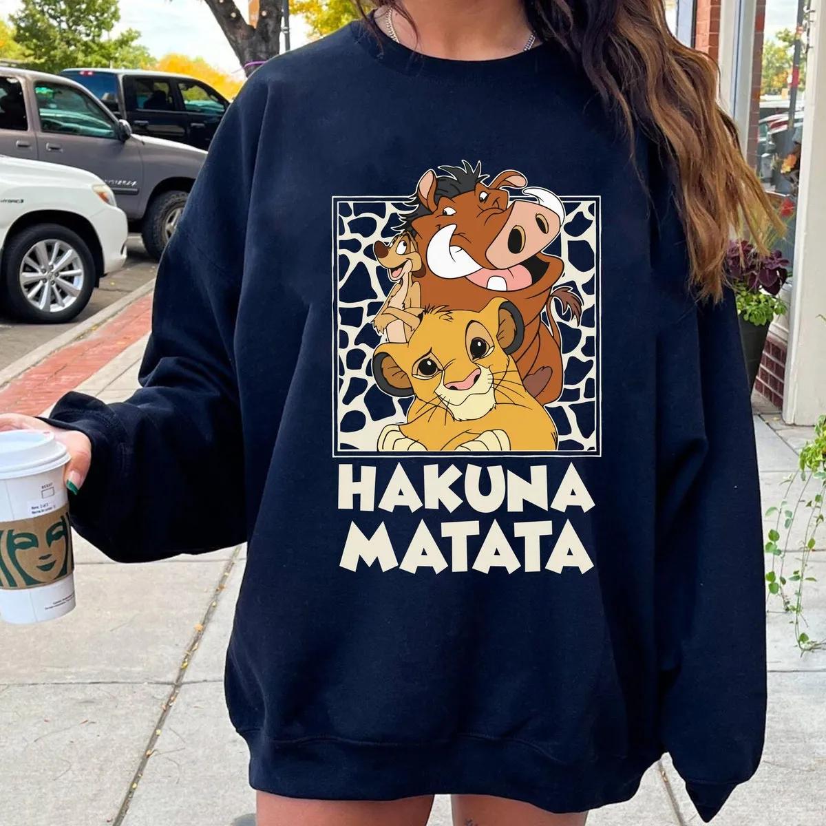 Disney Leopard Simba Timon Pumbaa Hakuna Matata Shirt 6 3