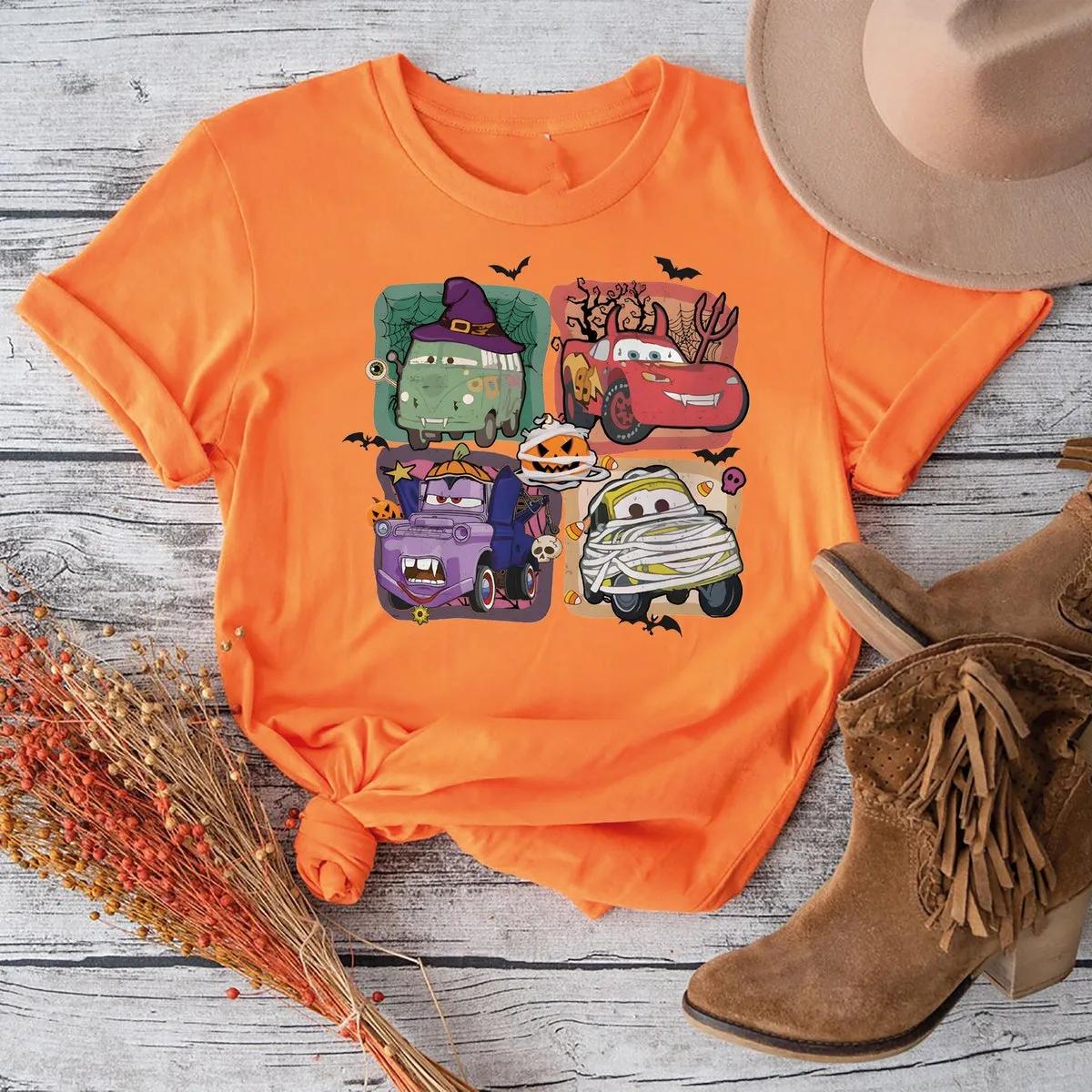 Disney Lightning McQueen Trick or Treat Halloween Shirt 2