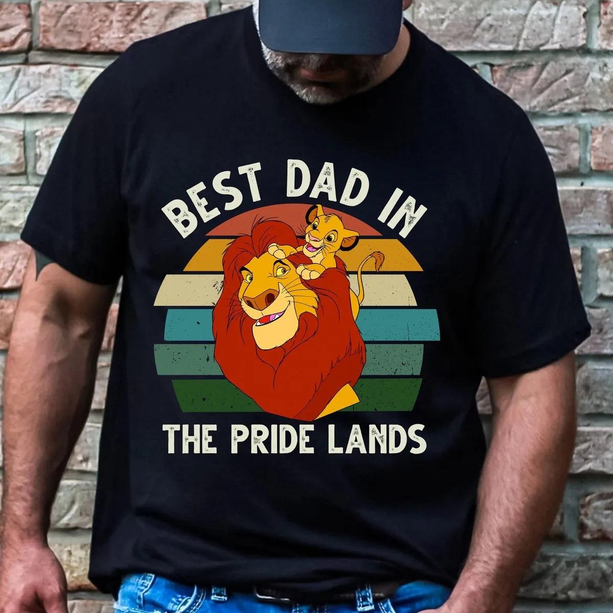 Disney Lion King Simba Mufasa Best Dad Portrait Shirt 1 3