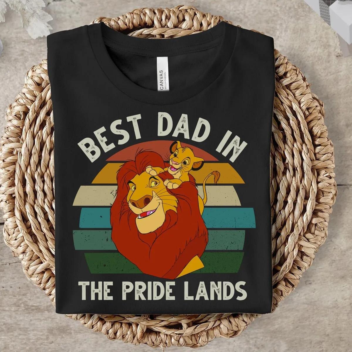 Disney Lion King Simba Mufasa Best Dad Portrait Shirt 2 3