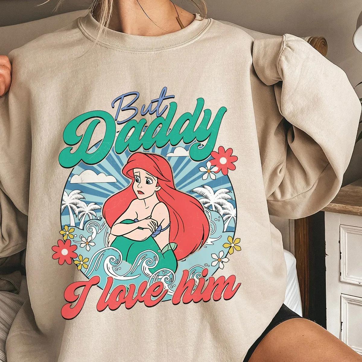 Disney Little Mermaid Ariel Daddy I Love Him Shirt 2 3