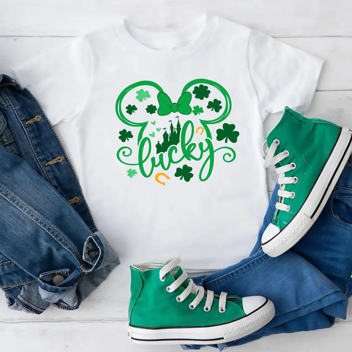 Disney Lucky Mickey Patricks Day Shirt 2 3