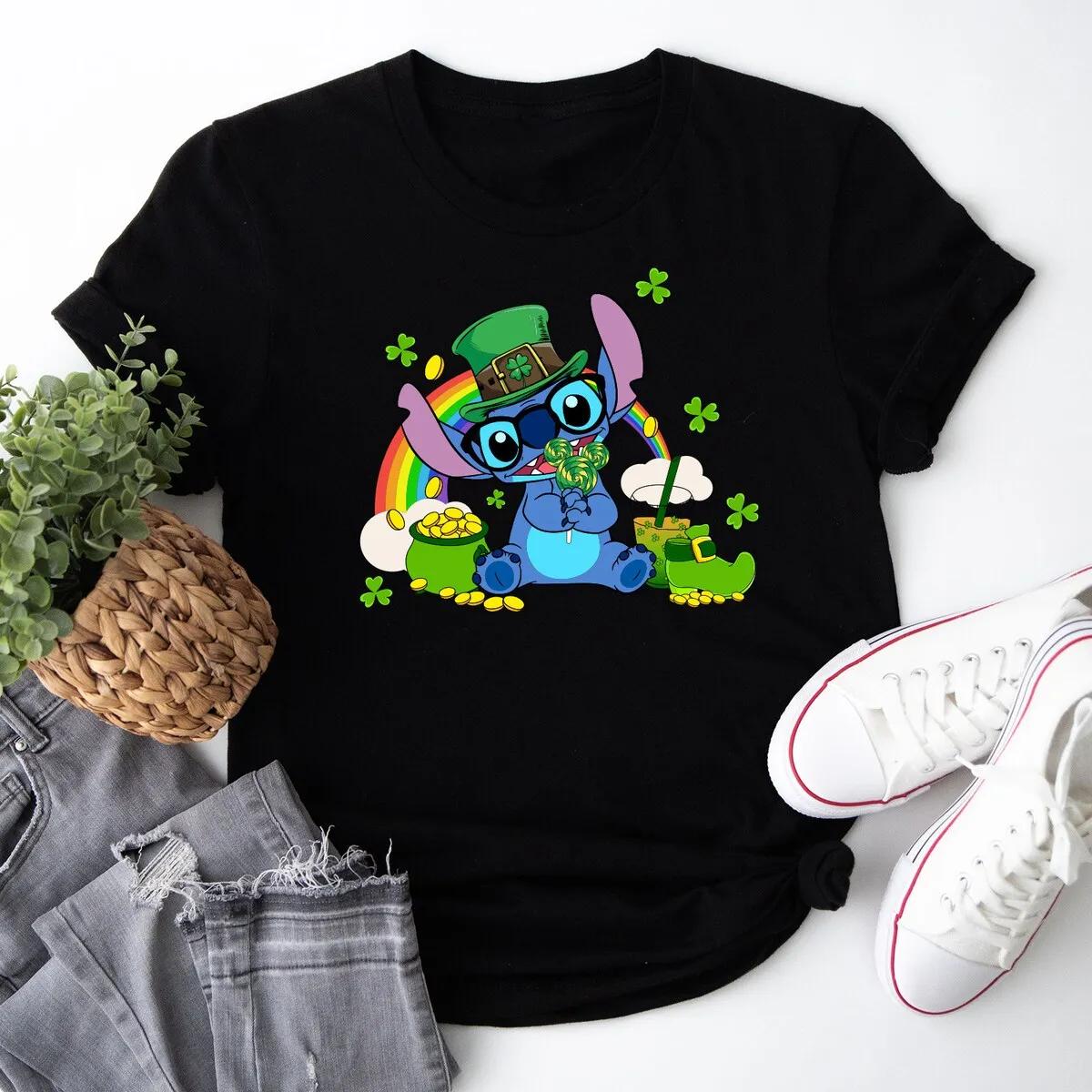 Disney Lucky Stitch St Patricks Day Shirt 1 3