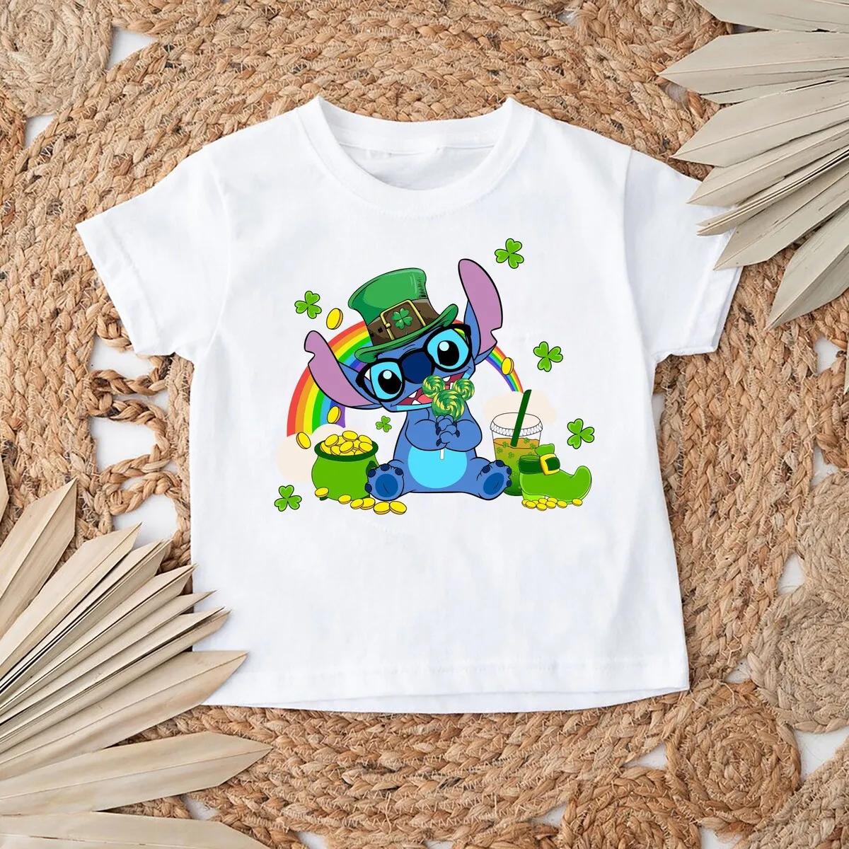 Disney Lucky Stitch St Patricks Day Shirt 2 3