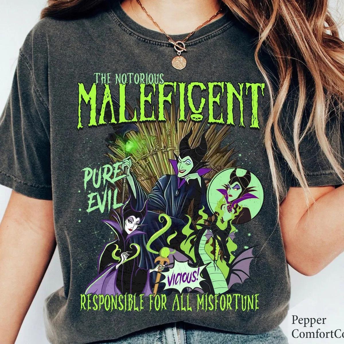 Disney Maleficent Portrait Graffiti Shirt 1 3