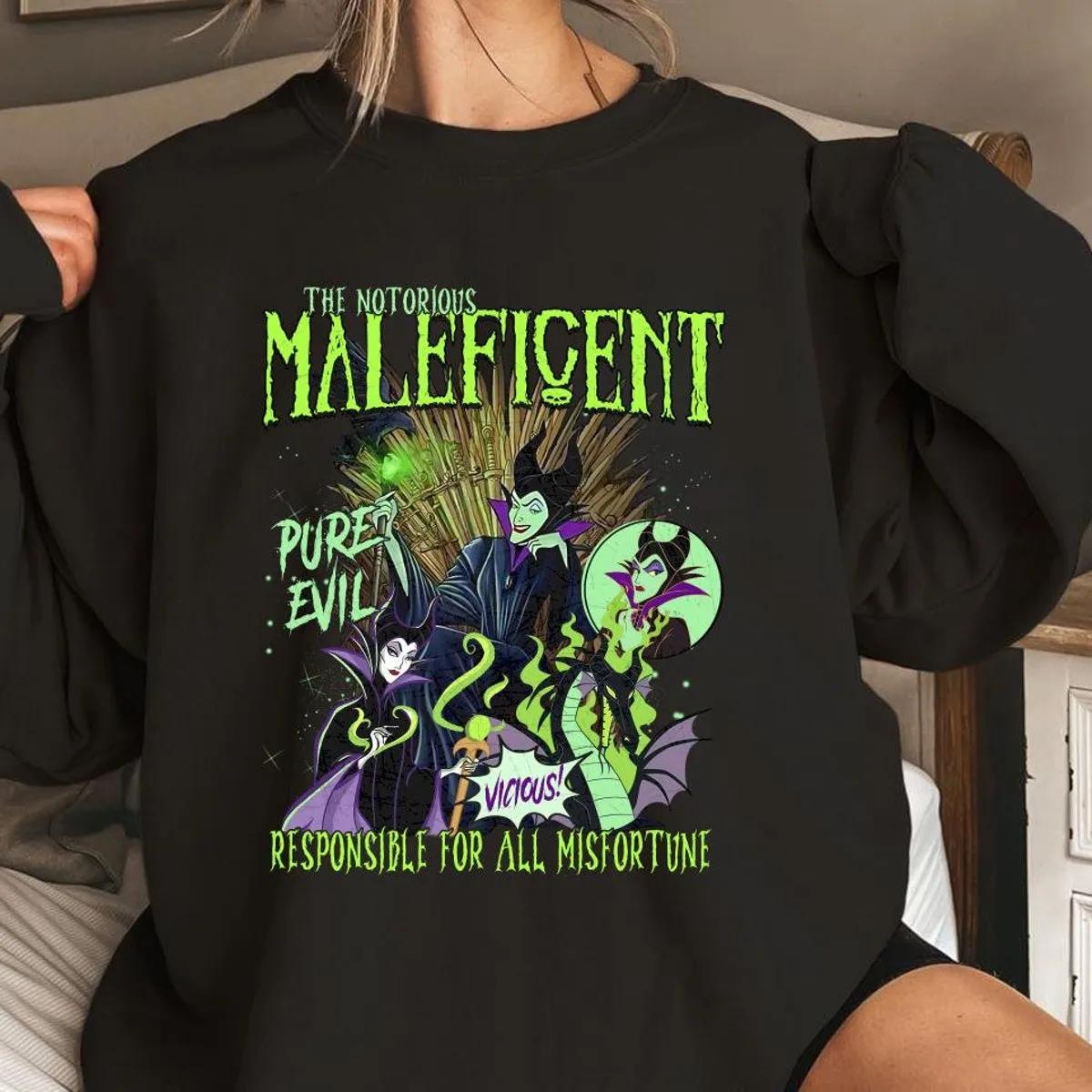 Disney Maleficent Portrait Graffiti Shirt 2 3