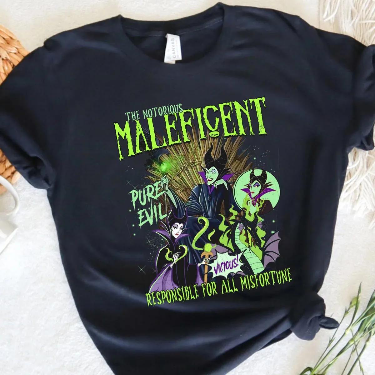 Disney Maleficent Portrait Graffiti Shirt 5 3