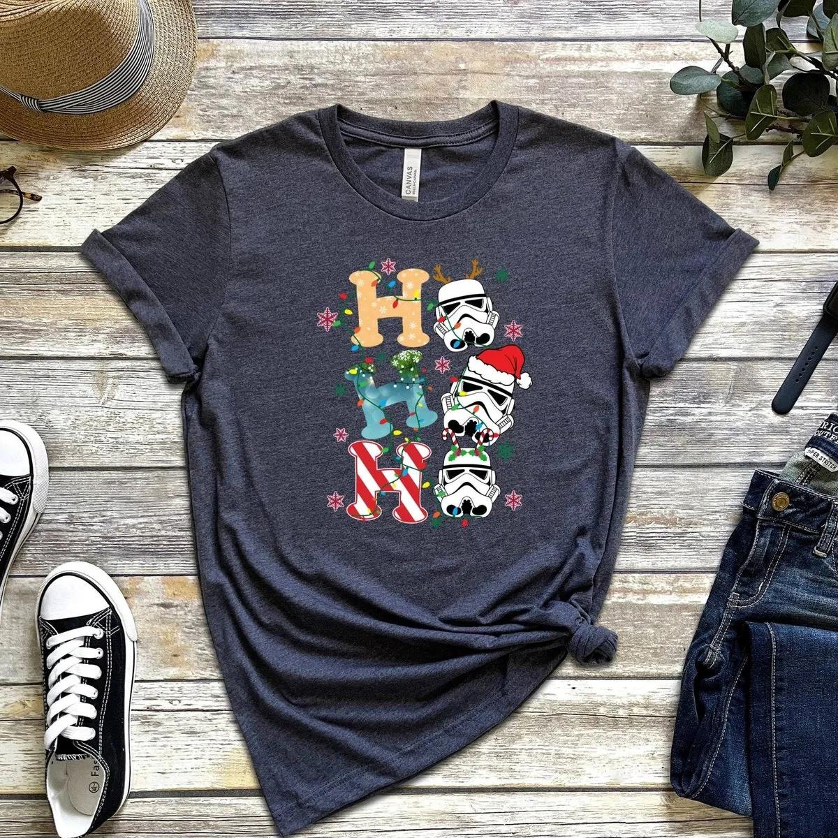 Disney Mandalorian Star Wars Shirt Ho Ho Ho Storm Trooper Christmas 4 1